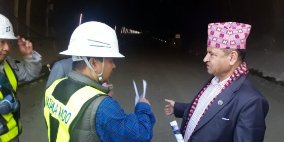 Minister Instructs Expedited Completion of Nagadhunga-Naubise Tunnel Within a Year