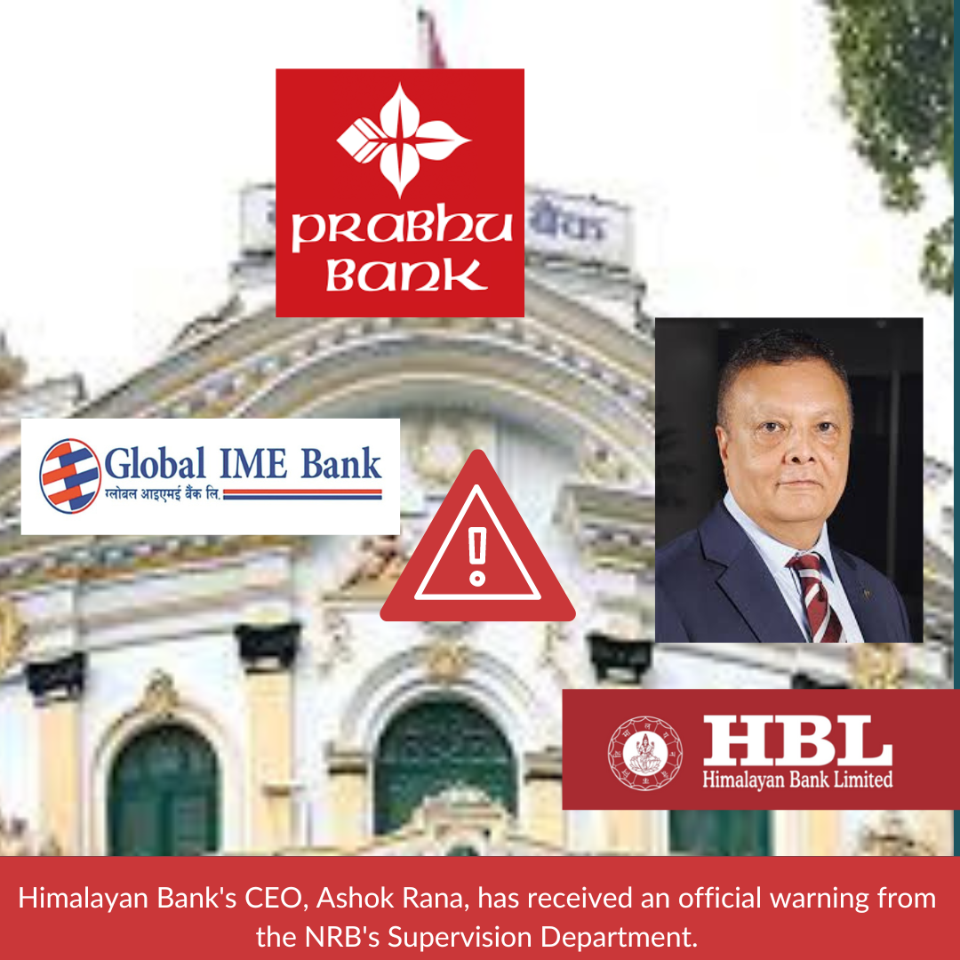 Global I.M.E and Prabhu Banks Face Regulatory Scrutiny, Himalayan Bank CEO Ashok Rana Warned by NRB