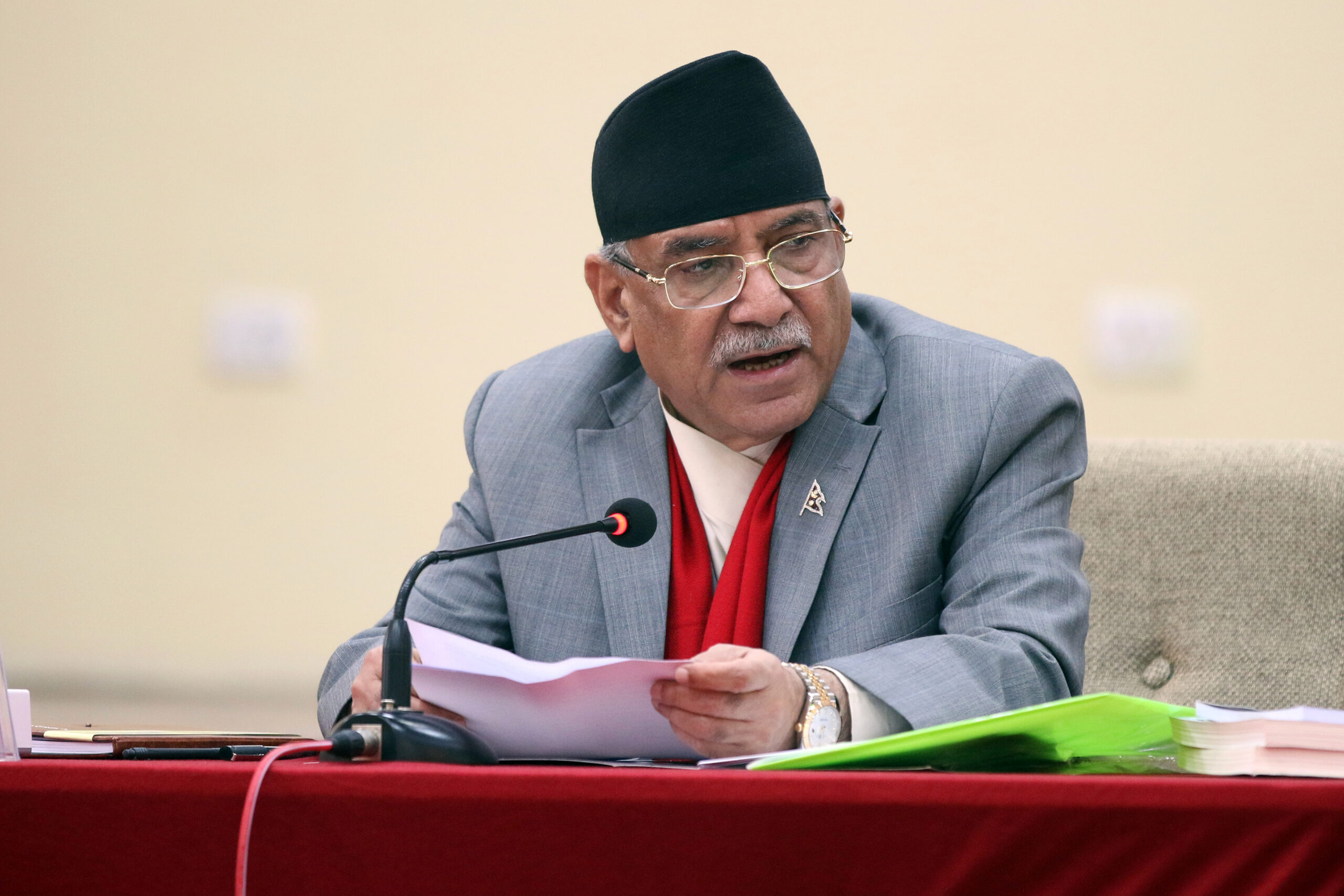 Dahal Accuses Government of Focusing Only on Protecting Corrupt Individuals in First 100 Days