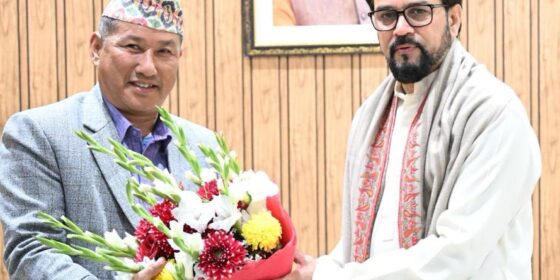 Nepal and India’s Sports Ministers Hold Discussion, Pledge Enhanced Cooperation; Deliberations on BIMSTEC Aquatic Championship 2024