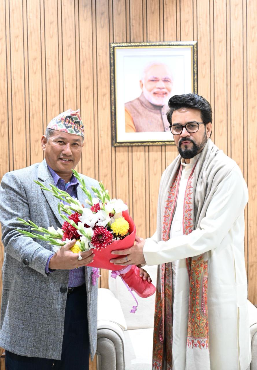 Nepal and India’s Sports Ministers Hold Discussion, Pledge Enhanced Cooperation; Deliberations on BIMSTEC Aquatic Championship 2024