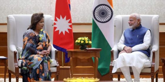 Courtesy Meeting Between Nepal’s Foreign Minister Deuba and India’s PM Modi