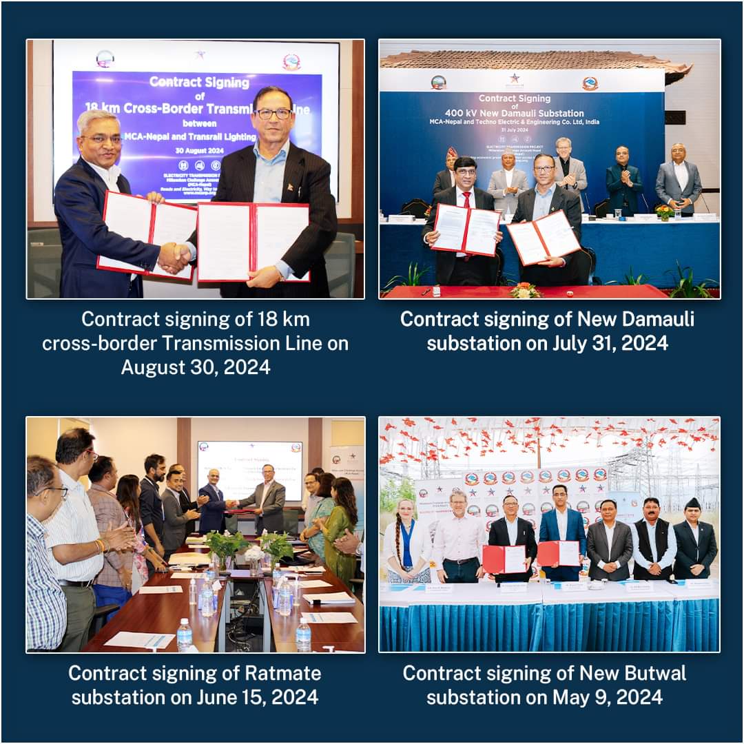 MCA-Nepal Marks Successful First Year of MCC Nepal Compact, Signs New Contracts