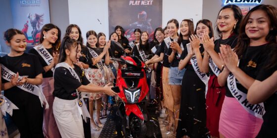 TVS Unveils New Ntorq Disc BS6 FI at NADA Auto Show with Miss Universe Nepal Contestant