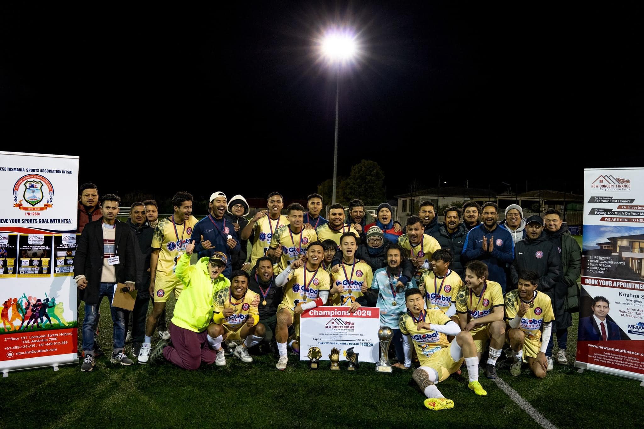 Nepali Team Triumphs in Multicultural Football Tournament in Australia