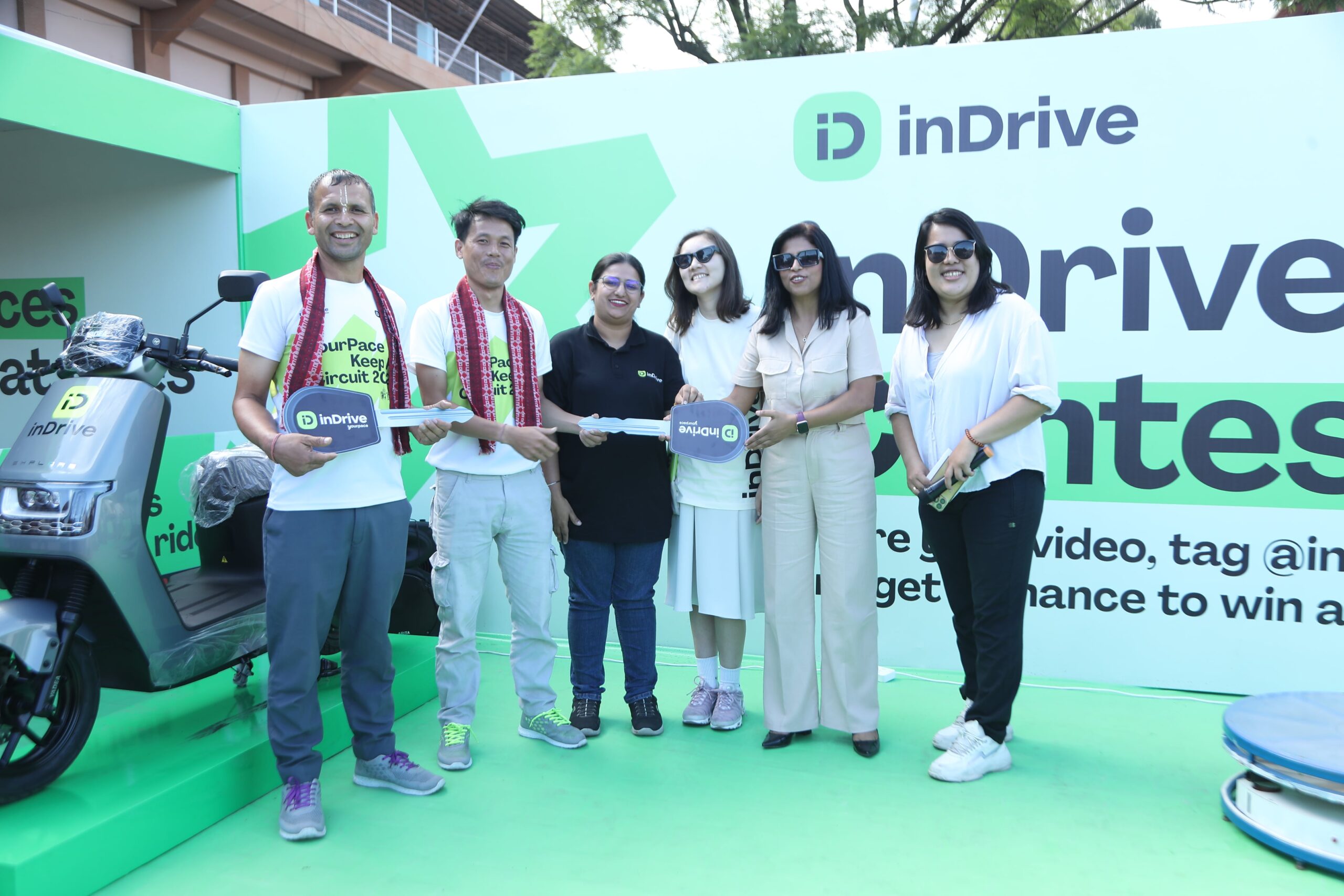 inDrive Awards EV Scooters to Winners of YourPace Training Program in Kathmandu