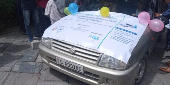 Vehicle Powered by Petrol and Hydrogen Inaugurated in Kathmandu