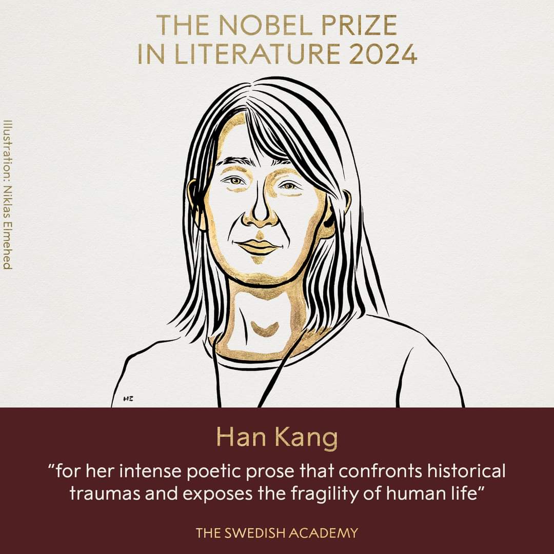 South Korean Author Han Kang Wins 2024 Nobel Prize in Literature