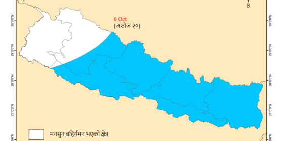 Monsoon Withdraws from Western Nepal