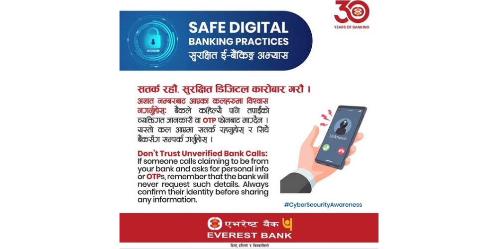 Everest Bank Promotes Safe Digital Banking Practices