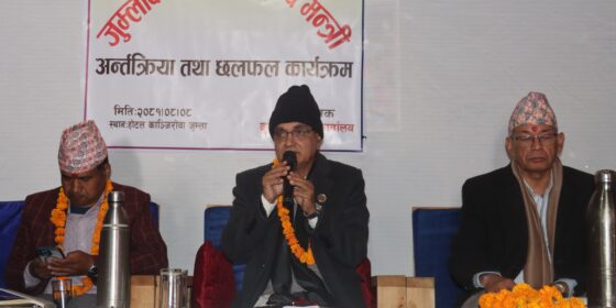 Karnali Chief Minister Kadel Holds Dialogue with Apple Farmers in Jumla