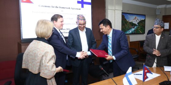 Finance Minister Paudel and Finnish Minister Tavio Hold Talks, Sign Public Investment Project Agreement