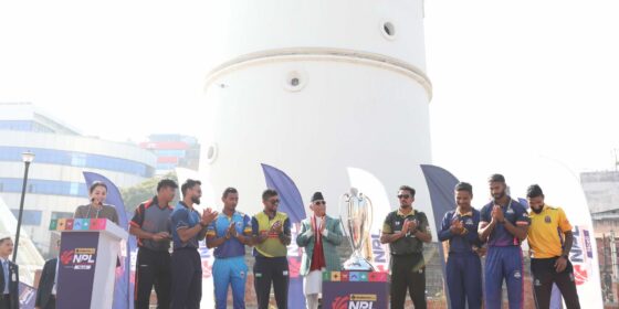 PM Oli Unveils NPL Trophy, Highlights Key Moments in Nepali Cricket