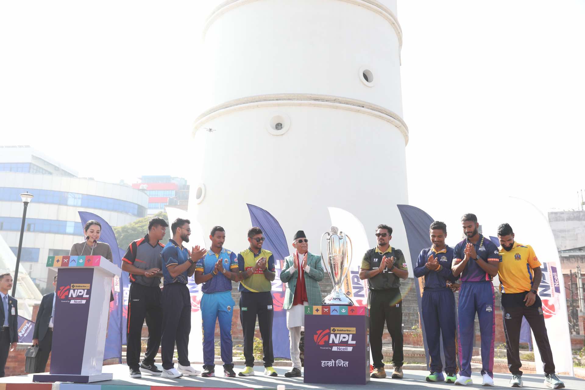 PM Oli Unveils NPL Trophy, Highlights Key Moments in Nepali Cricket