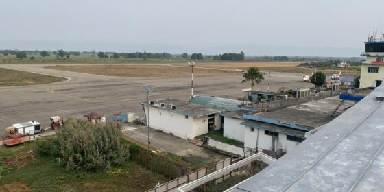 Minister Pandey Inspects Under-Construction Nepalgunj Airport