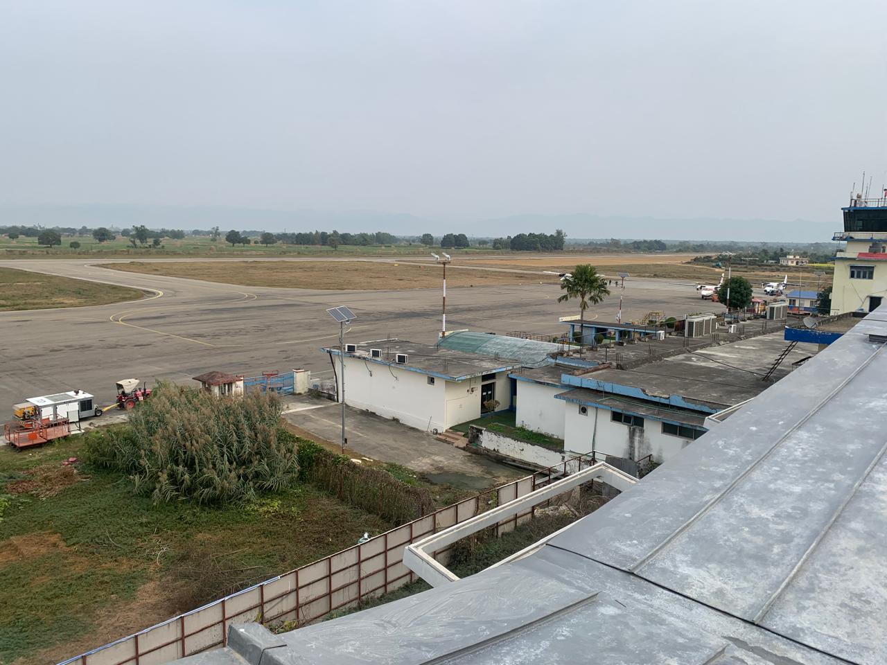 Minister Pandey Inspects Under-Construction Nepalgunj Airport